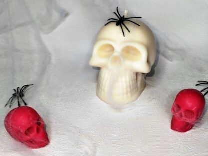 Bougie tête de mort Halloween – Image 2